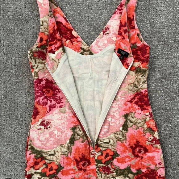 NWOT Talbots Petite Pink Cotton Floral Dress - Picture 5 of 7